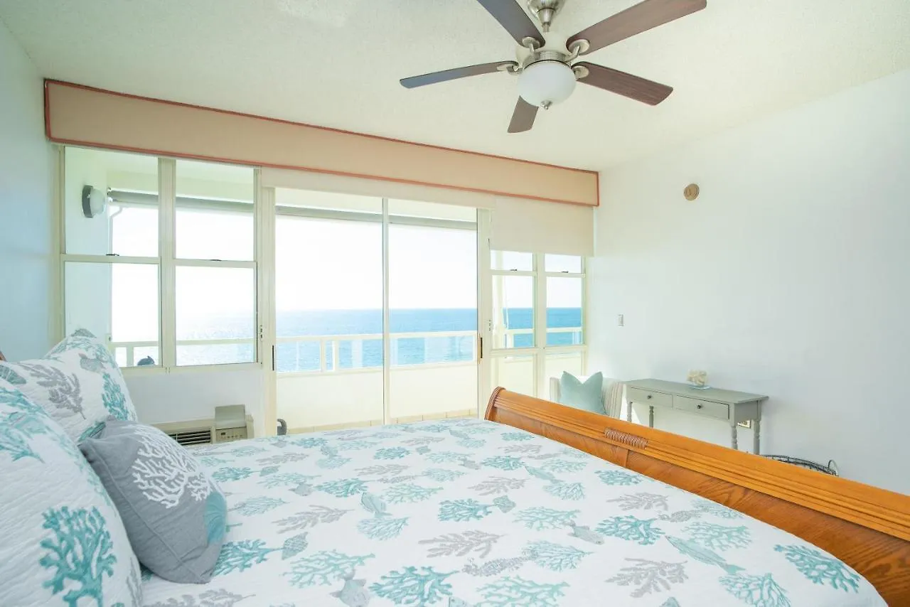 Beachfront Penthouse With Ocean And Sunset Views At Pelican Reef #703 Rincón Lägenhet
